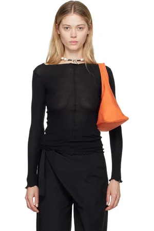Baserange T-shirt à manches longues Pima noir