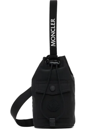 Moncler Pochette noire à cordon coulissant et à dragonne Trick