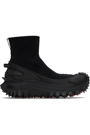 Moncler Baskets montantes Trailgrip noires en tricot