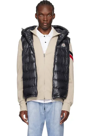 Moncler Veste Barant bleu marine rembourrée en duvet