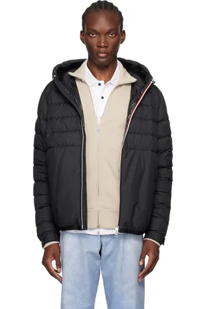 Moncler Blouson Glarey noir rembourré en duvet