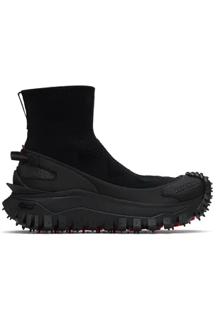 Moncler Baskets montantes Trailgrip noires en tricot