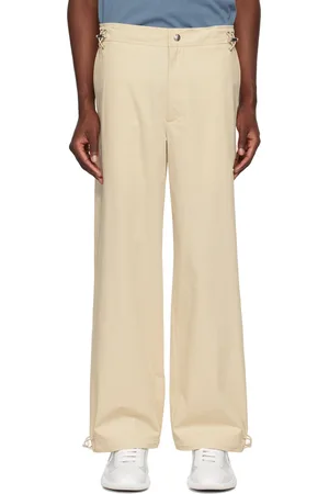 Moncler Pantalon beige en coton
