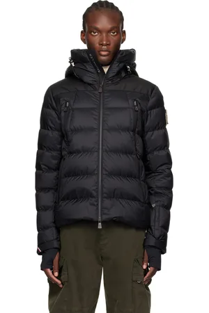 Moncler Blouson court Camurac noir rembourré en duvet