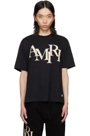 AMIRI T-shirt noir à logo modifié