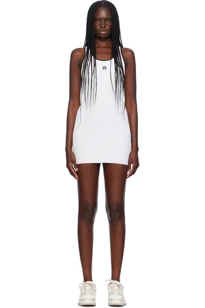 AMIRI Robe courte blanche à monogramme