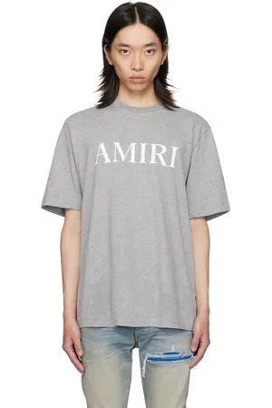 AMIRI T-shirt gris à logo imprimé - Core