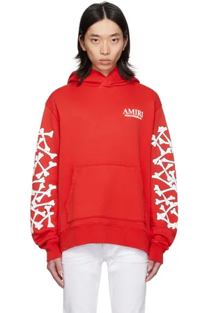 AMIRI Pull à capuche rouge à images d