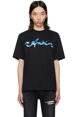 AMIRI T-shirt noir à logo modifié imprimé
