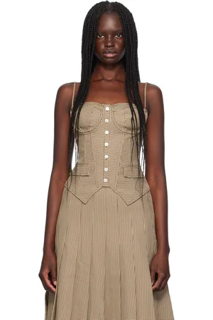 DANIELLE GUIZIO Camisole Edith brune