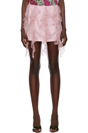 KIM SHUI Minijupe rose à volants