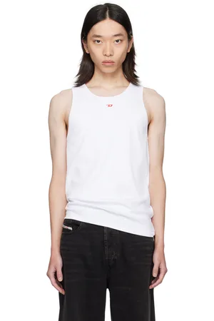 Diesel Débardeur Lifty blanc à logo