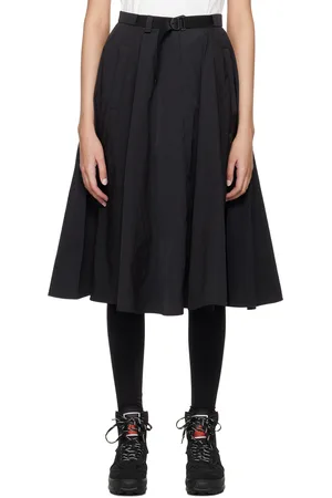 Moncler Jupe midi noire à ceinture