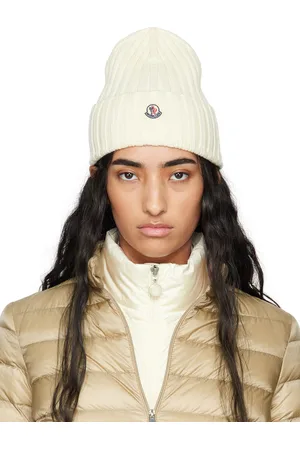 Moncler Bonnet blanc en laine vierge