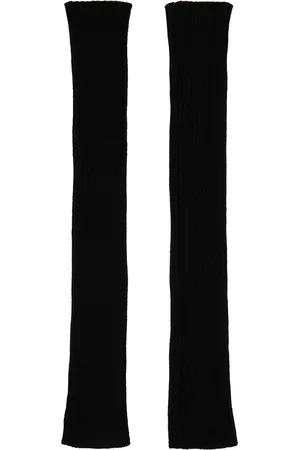 Rick Owens Manches noires en tricot côtelé - Porterville