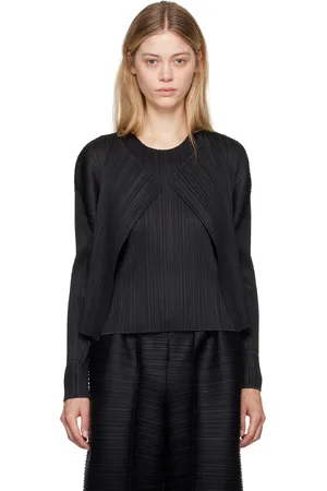 PLEATS PLEASE ISSEY MIYAKE Cardigan Monthly Colors June noir