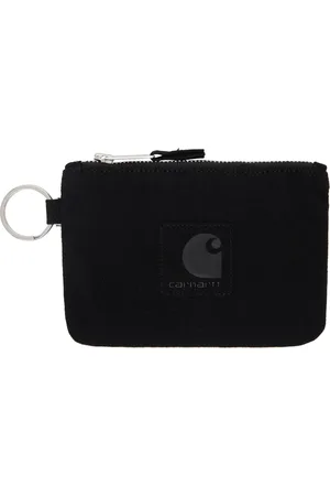 Carhartt Portefeuille noir en suède synthétique à glissière