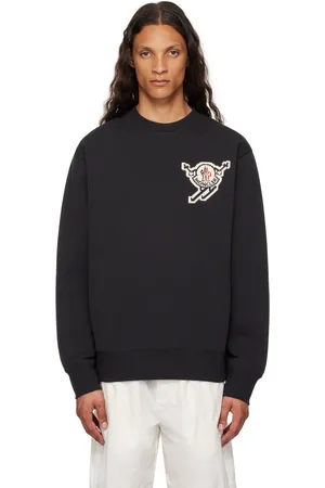 Moncler Pull noir à appliqué