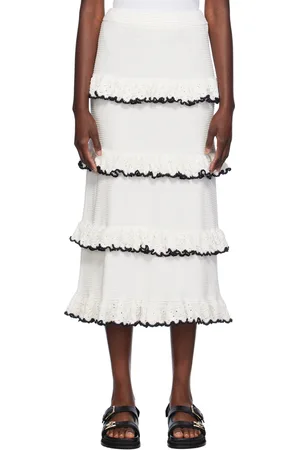 ZIMMERMANN Jupe midi blanche - Halliday