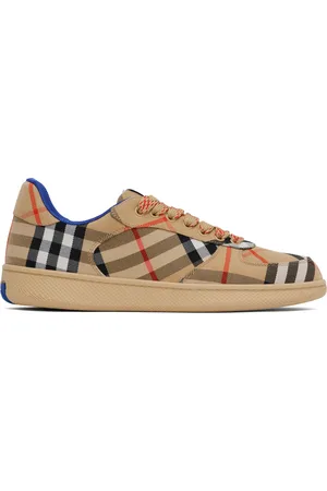 Burberry Baskets Terrace brun clair à carreaux