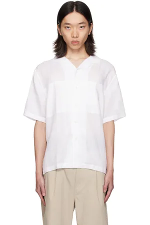 Reigning Champ Chemise Spectator blanche en lin