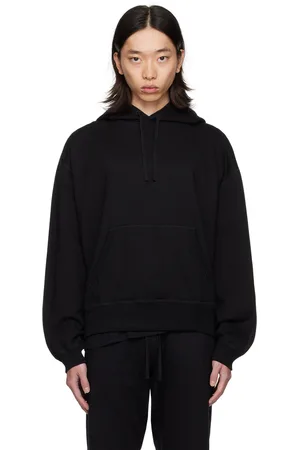 Reigning Champ Pull à capuche décontracté noir en jersey d