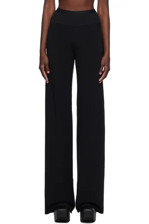 Rick Owens Pantalon coupé sur le biais noir - Porterville