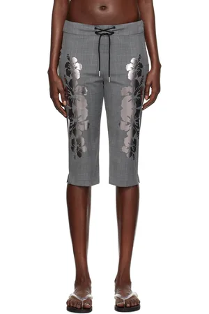 I’m Sorry by Petra Collins Short gris à motif Prince-de-Galles édition Mimi Wade exclusif à SSENSE