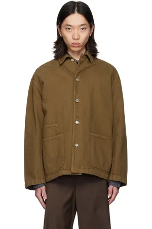 LE 17 SEPTEMBRE Blouson brun en denim à trois poches