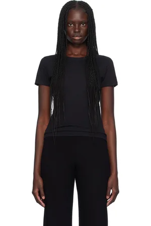 Leset T-shirt ajusté noir en jersey Laura