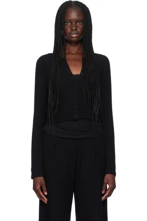 Leset Cardigan écourté II noir en jersey Lauren