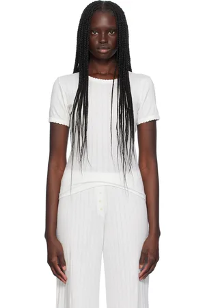 Leset T-shirt ajusté blanc