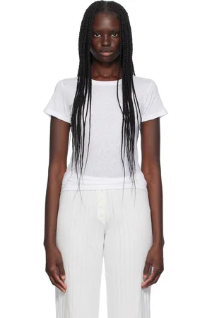 Leset T-shirt ajusté blanc en jersey Laura