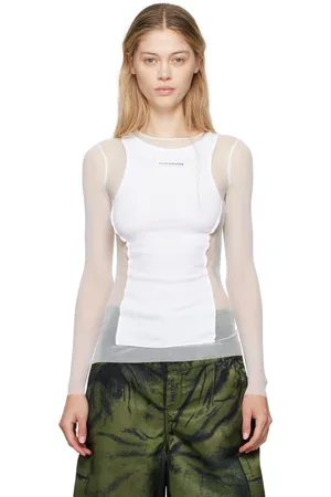 Jean Paul Gaultier T-shirt à manches longues Petit grand blanc - Fashion Fiction