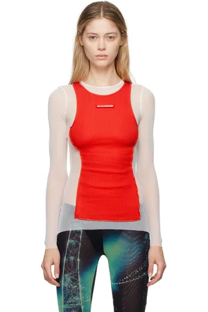 Jean Paul Gaultier T-shirt à manches longues Petit grand blanc et rouge - Fashion Fiction