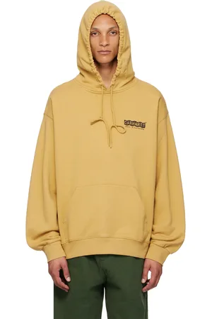 Carhartt Pull à capuche jaune à images à logo