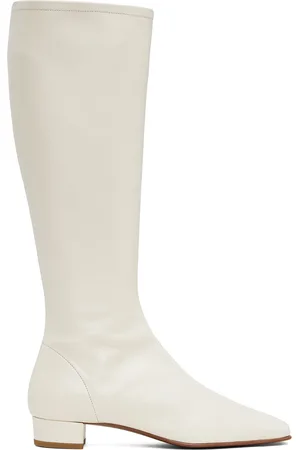By Far Bottes hautes Edie blanc cassé