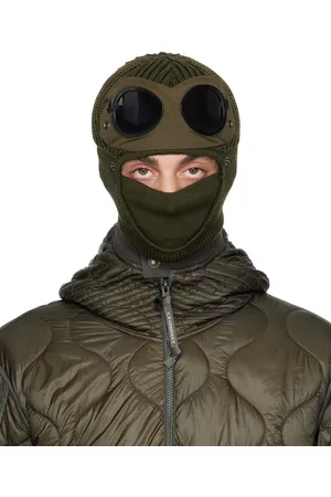 C.P. Company Passe-montagne kaki à verres