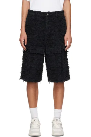Who Decides War Short Husk noir en denim exclusif à SSENSE