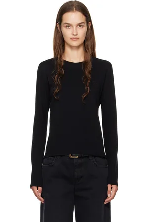 The Row T-shirt à manches longues Sherman noir