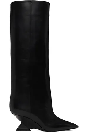 The Attico Bottes hautes tubulaires Cheope noires