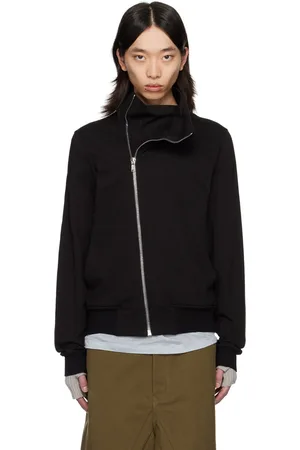 Rick Owens Pull molletonné noir à poches Bauhaus - Porterville