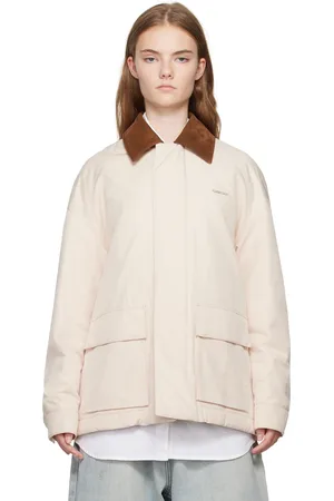 We11 Done Blouson rembourré beige