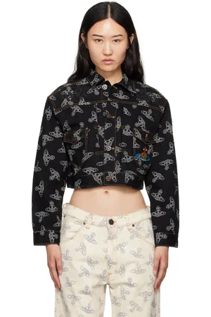 Vivienne Westwood Blouson écourté Marlene noir en denim
