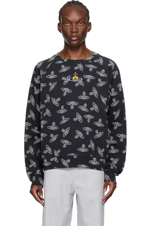 Vivienne Westwood Pull molletonné bleu marine à manches raglan