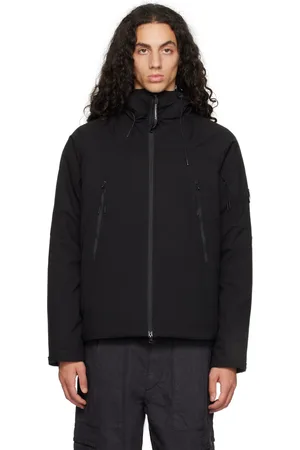 C.P. Company Blouson noir en Pro-Tek à capuche
