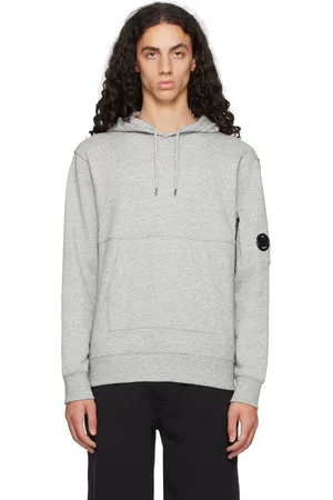 C.P. Company Pull à capuche gris à lentille