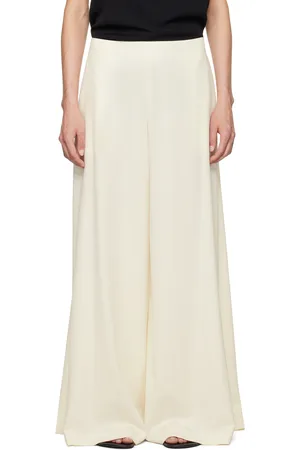 The Row Pantalon Dela blanc cassé