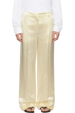 The Row Pantalon Encore blanc cassé