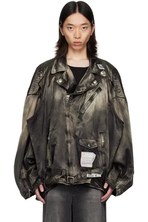 Maison Mihara Yasuhiro Blouson motard noir